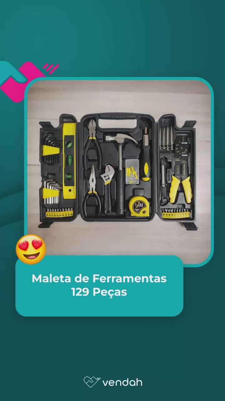 Maleta de Ferramentas - 129 Peças