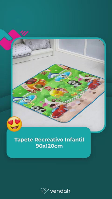 Tapete Recreativo Infantil 90x120cm