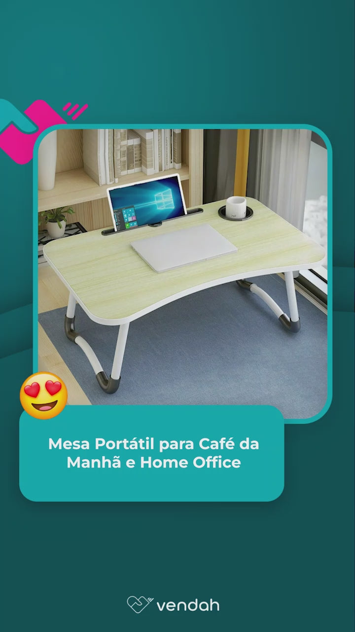 Mesa Portátil para Café da Manhã e Home Office