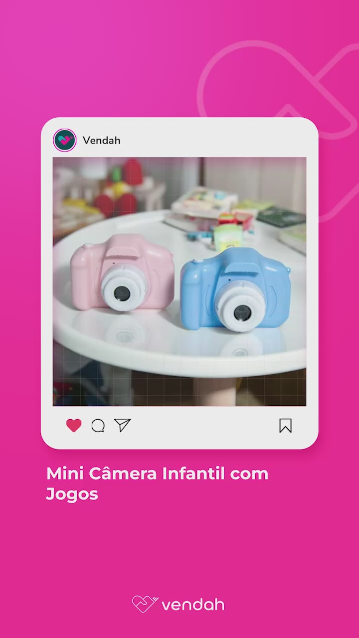 Mini Câmera Infantil com Jogos