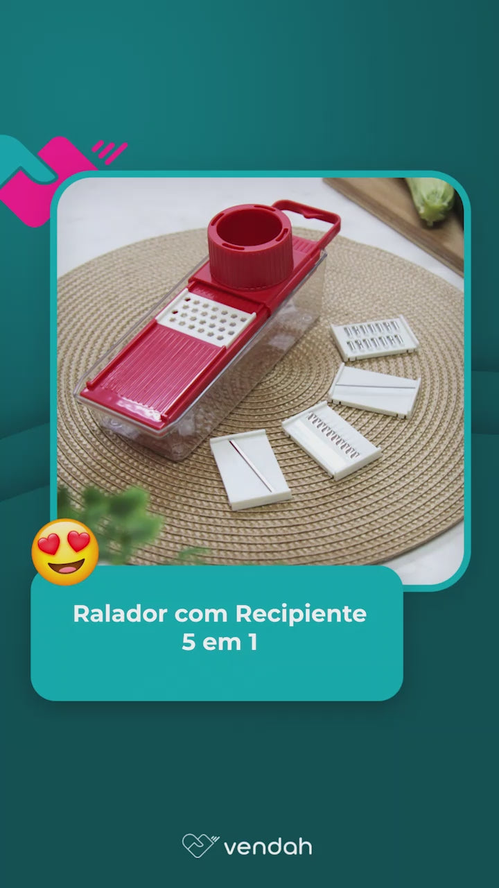 Ralador com Recipiente 5 em 1