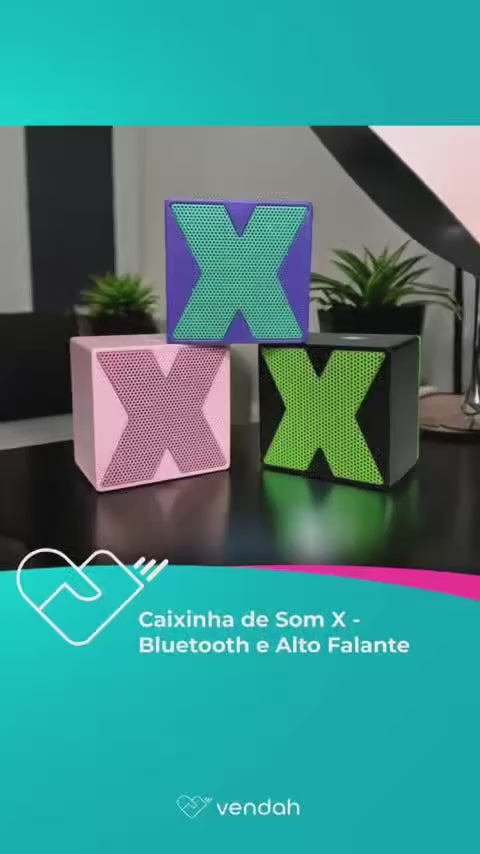 Caixinha de Som X - Bluetooth e Alto Falante