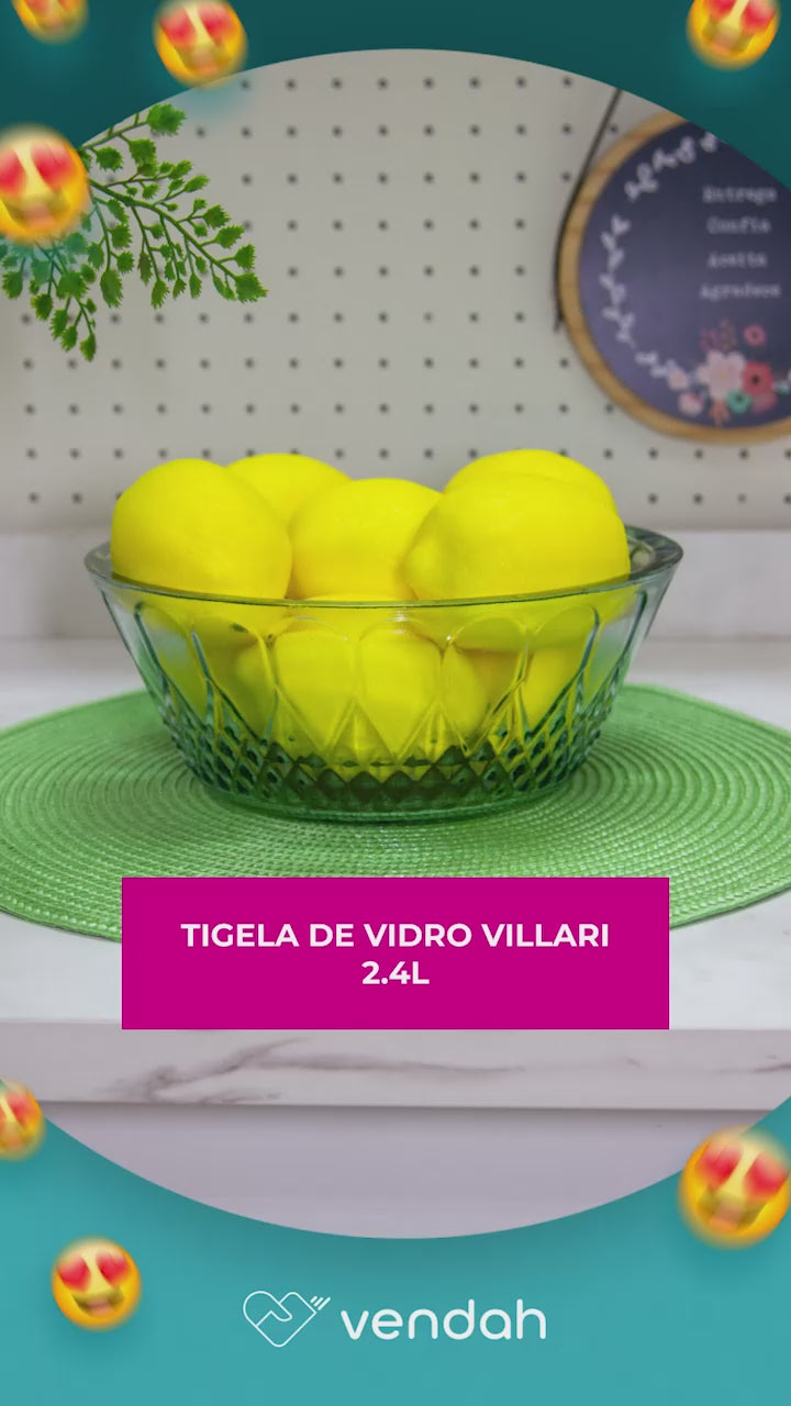 Tigela De Vidro Villari 2.4L