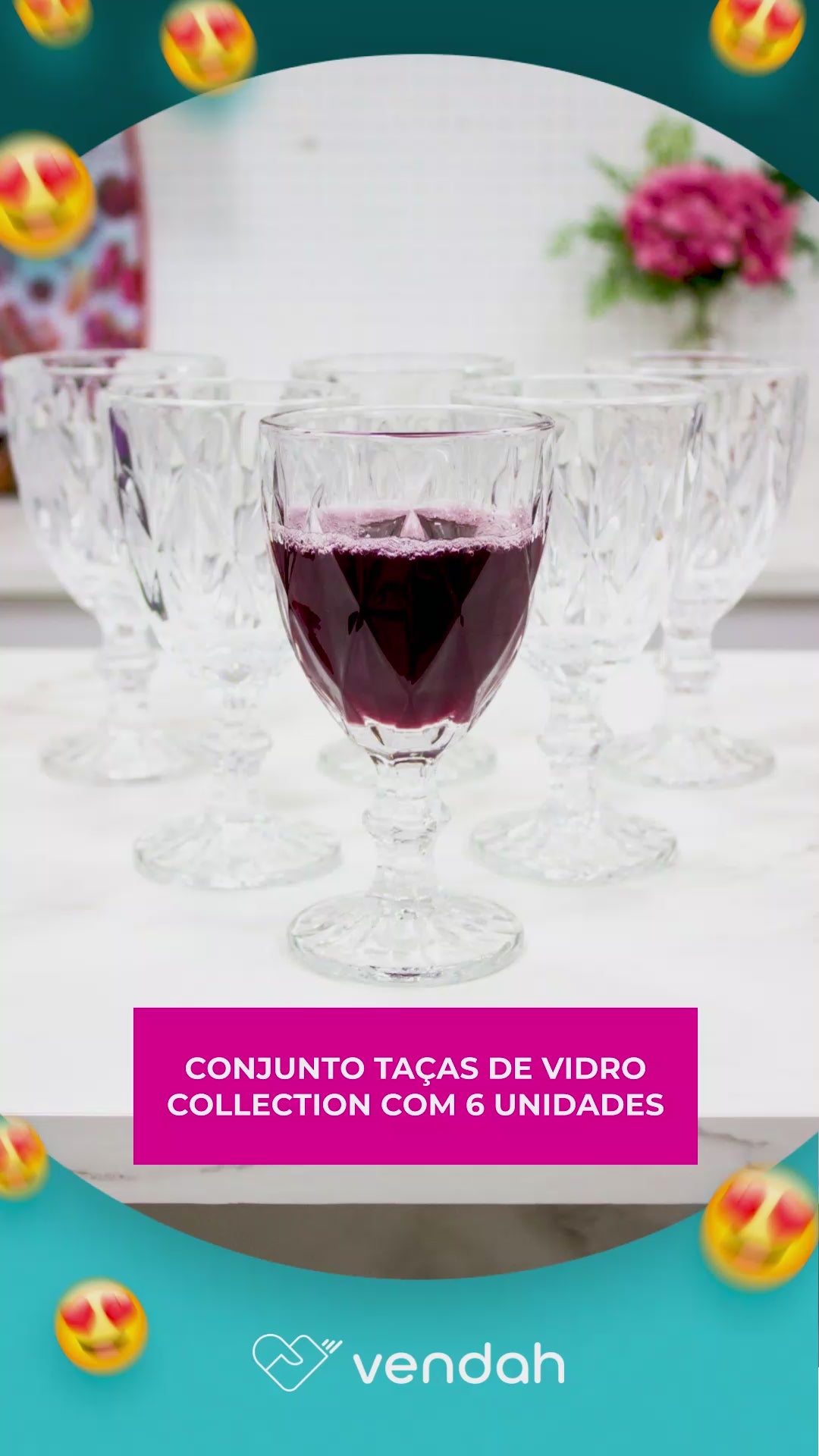 Conjunto 6 Taças de Vidro Collection - 335ml