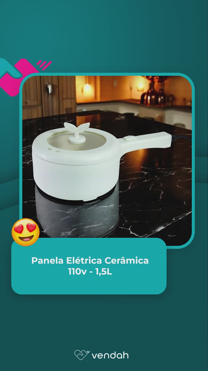 Panela Elétrica Cerâmica 110V - 1,5L