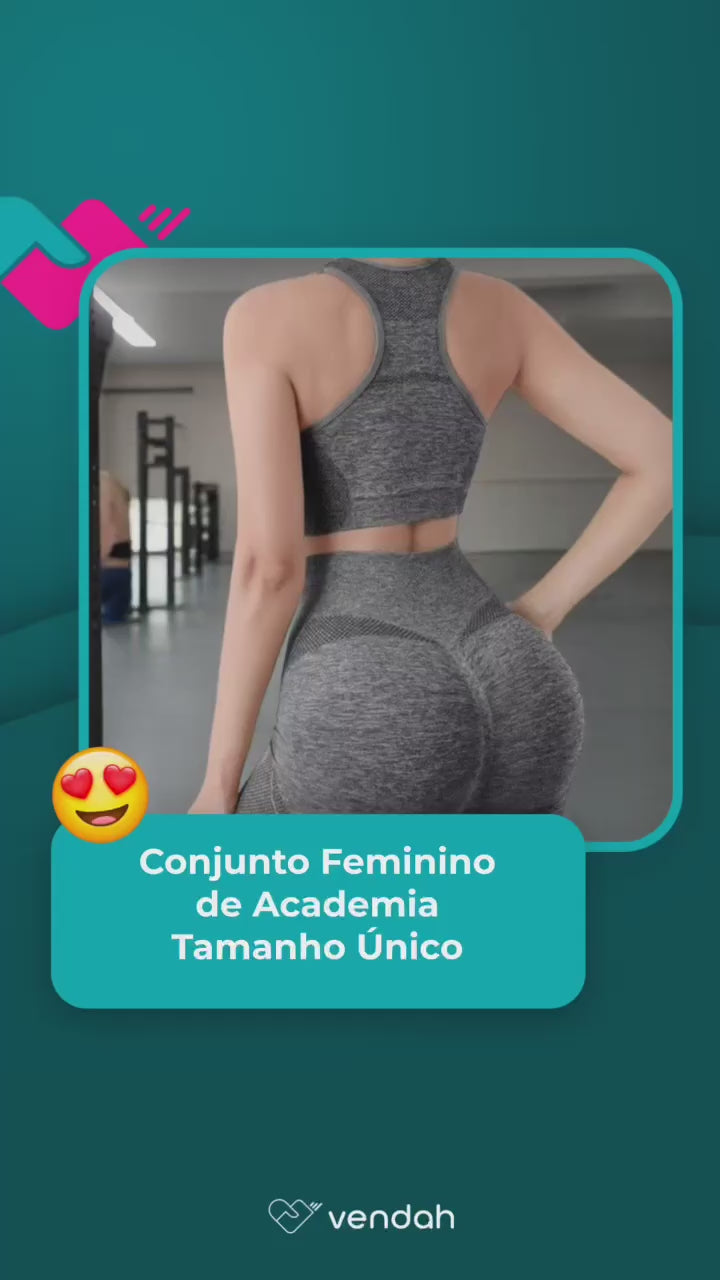 Conjunto Feminino de Academia - Tamanho Único