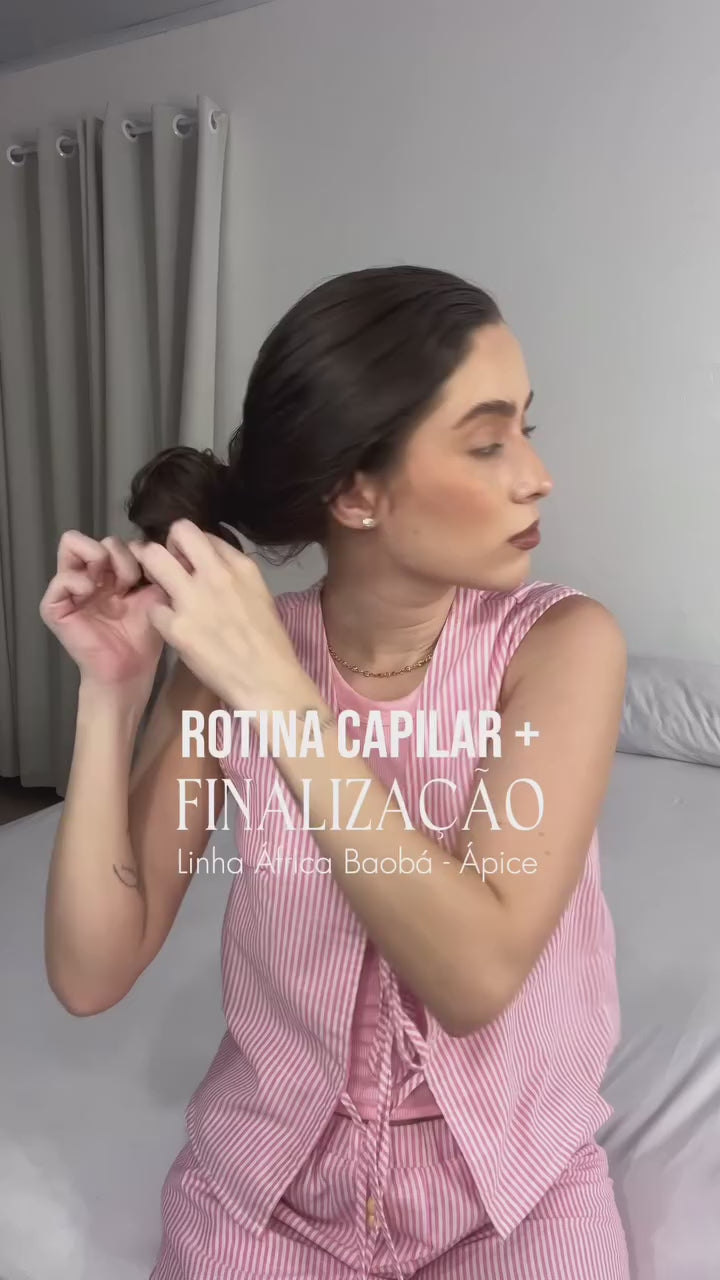 Kitão África Baobá - Shampoo, Condicionador, Creme de Pentear e Spray Finalizador (4 ITENS)