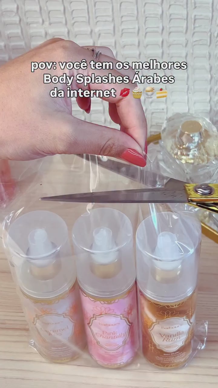 Kit Trio Árabes - Caramel Kiss, Vanilla Rum e Pink Chantilly