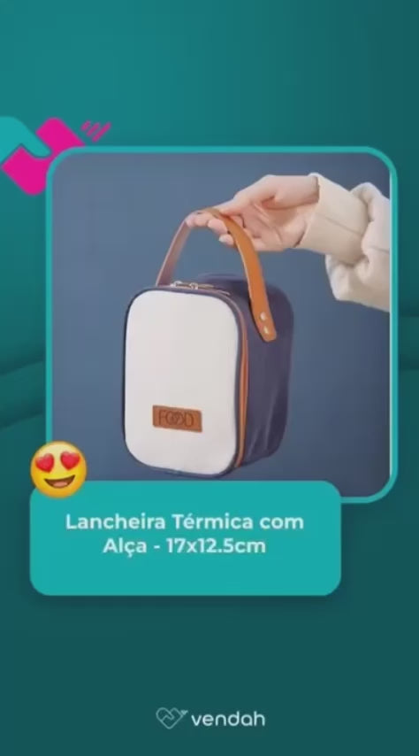 Lancheira Térmica com Alça - 17x12.5cm