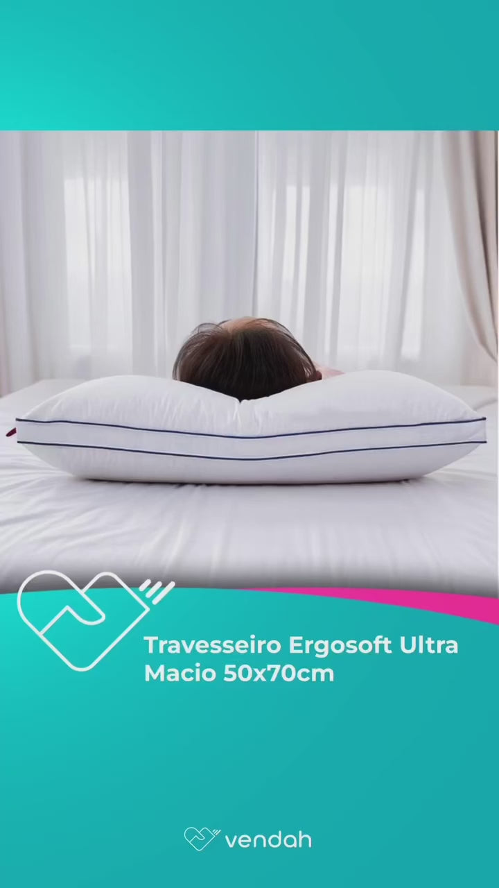 Travesseiro Ergosoft Ultra Macio 50x70cm