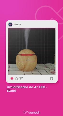 Umidificador de Ar LED - 130ml