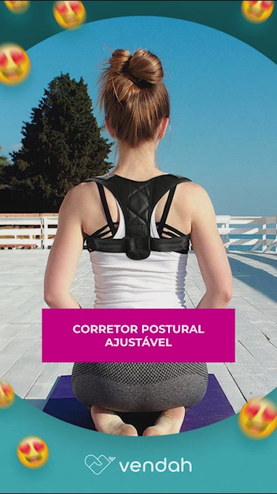 Corretor Postural Ajustável - 1,55 a 1,75m