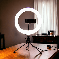 Ring Light 20cm com Tripé de Mesa