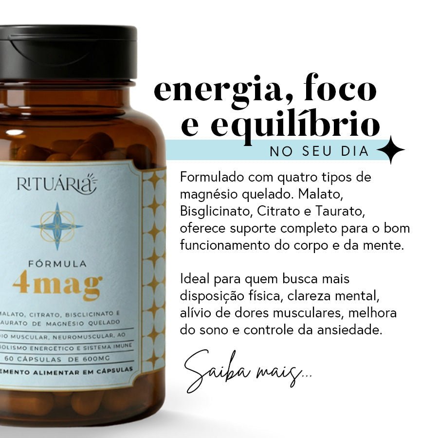 Ritual Olhar Descansado (Antiolheiras + 4Mag 60 Cápsulas)