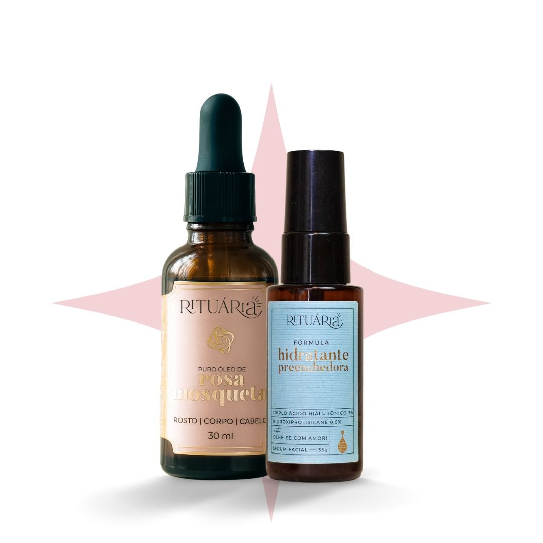 Ritual Pele Ressecada (Óleo de Rosa Mosqueta + Fórmula Hidratante Preenchedora) - Vitaminas e suplementos KRT99113