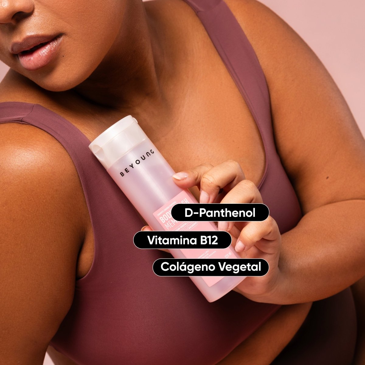 Sabonete líquido corporal com D-Panthenol +colágeno vegetal