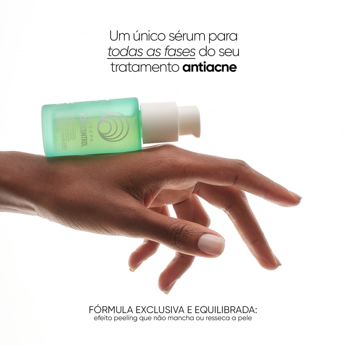Sérum facial antiacne e oleosidade 10% ácido glicólico + 0,5% ácido salicílico