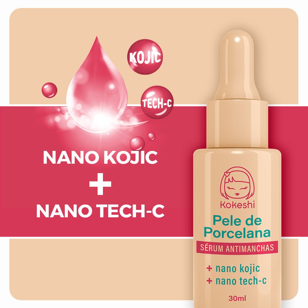 Sérum Facial Antimanchas Pele de Porcelana Kokeshi