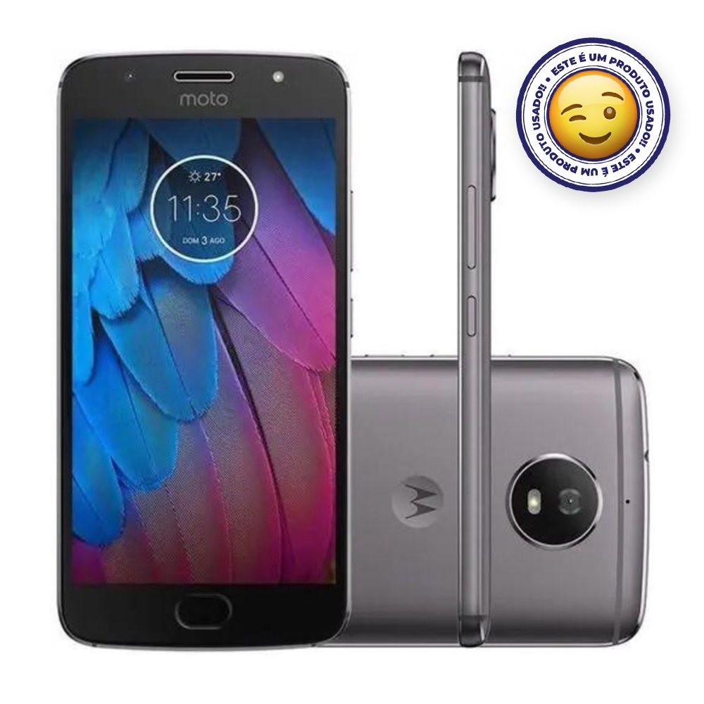 Smartphone Motorola G5S - 32 GB - Cinza - Usado