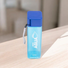 Squeeze Quadrada de Plástico - Azul 450ml