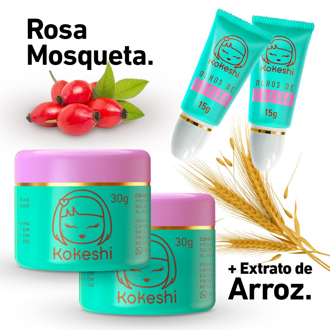 Super Kit Renovadores Faciais Kokeshi - Cuidado da pele KKS00018