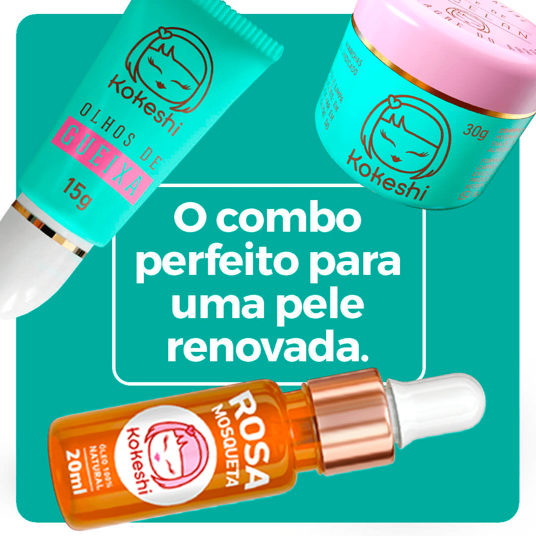 Super Kit Renovadores Faciais + Óleo de Rosa Mosqueta Kokeshi