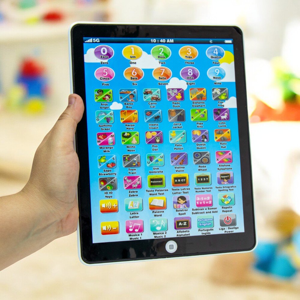 Tablet Infantil Interativo Bilingue - Brinquedo VDH04482