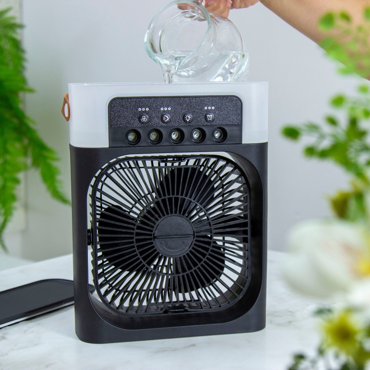 Ventilador e Umidificador Portátil