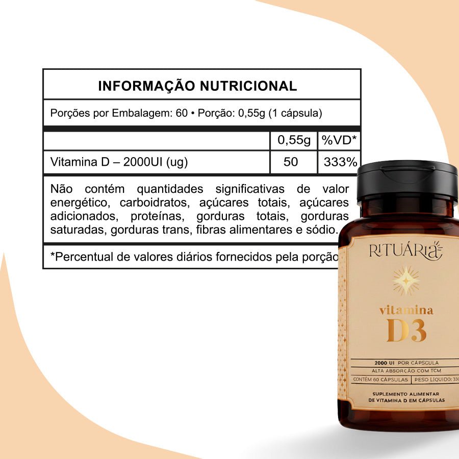 Vitamina D3 2.000 UI Com TCM