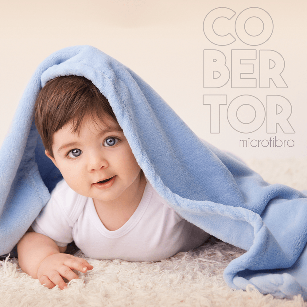 Cobertor Baby Microfibra Anti-alérgico - 80 x 110 cm - Cobertor VDH02377-01