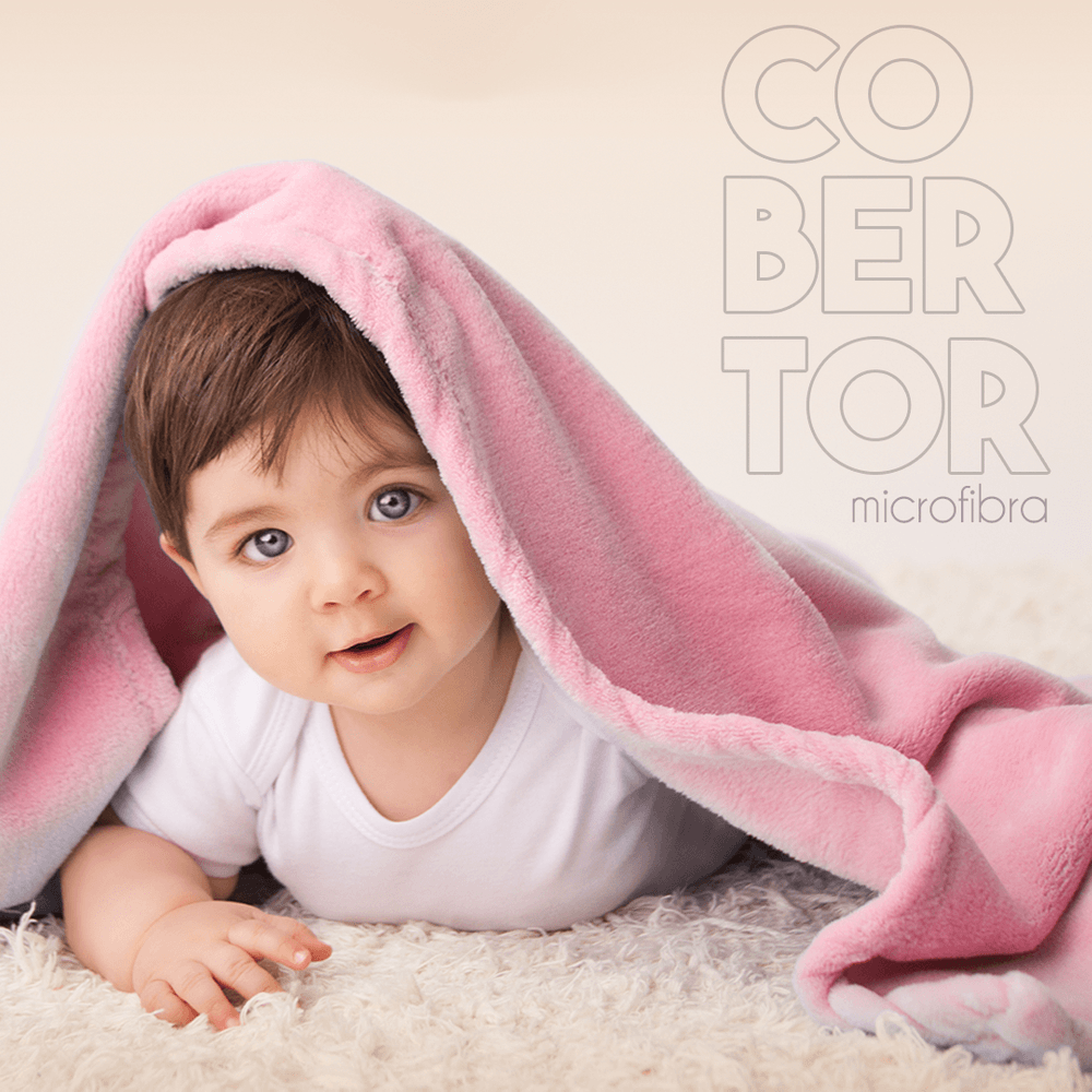 Cobertor Baby Microfibra Anti-alérgico - 80 x 110 cm - Cobertor VDH02377-02