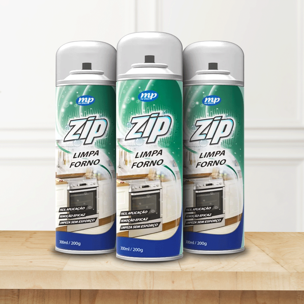 Combo Limpa Forno Spray ZipClean - 3 unidades - Limpa Forno VDHB0033