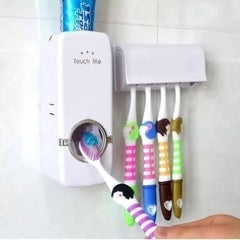 Dispenser Automático de Creme Dental e Suporte de Escovas