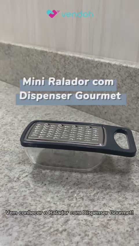 Mini Ralador com Dispenser