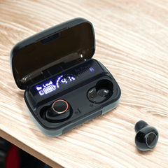 Fone de Ouvido Bluetooth M30 com Microfone e Case com Visor - Fone de Ouvido VDH03240