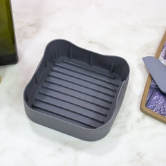 Forma de Silicone com Alça para Airfryer Quadrada - 15,5 cm