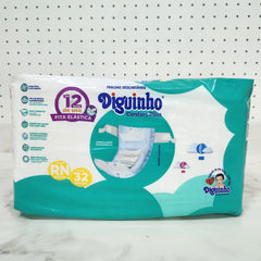 Fralda Diguinho Plus RN - Recém Nascido - Fraldas VDH00958