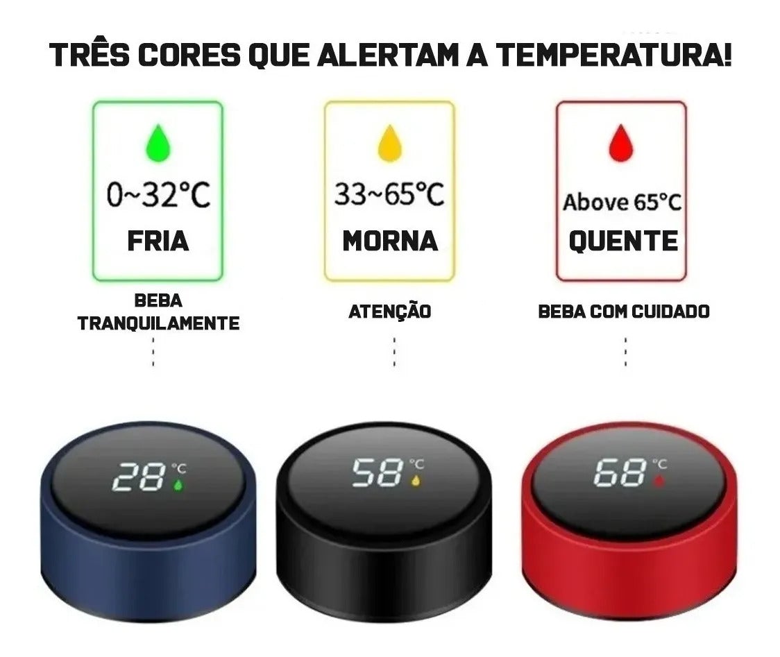 Garrafa Térmica Digital - Garrafas térmicas VDH01139-01