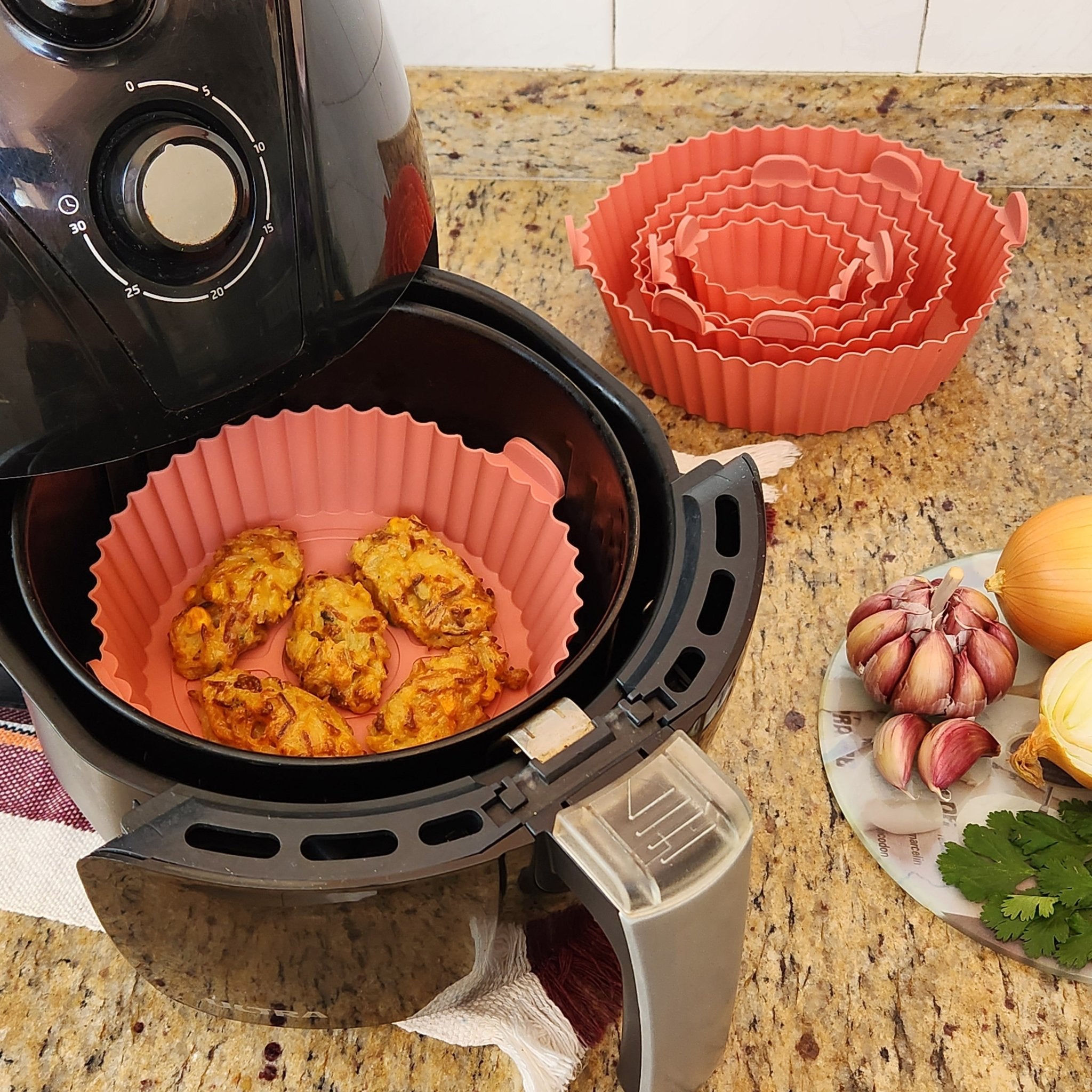 Jogo de 6 Cestas para Air Fryer