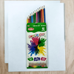 Kit Lápis de Cor com 12 unidades