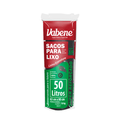 Rolo de Saco de Lixo Vabene - 50 L - 15 sacos