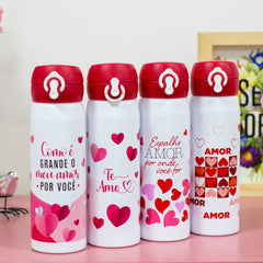 Squeeze Aluminio Frases Amor - 550 ml - Squeeze VDH02373-01