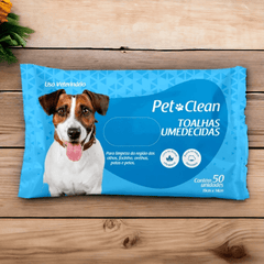 Toalhas Umedecidas Para Pets - 50 unidades - Limpeza Pet VDH03214