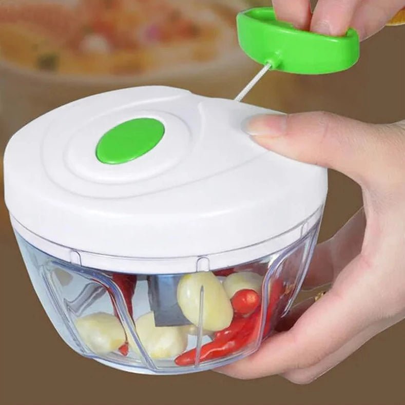 Triturador de alimentos manual com recipiente - 400 ml - Processador de alimentos VDH00281